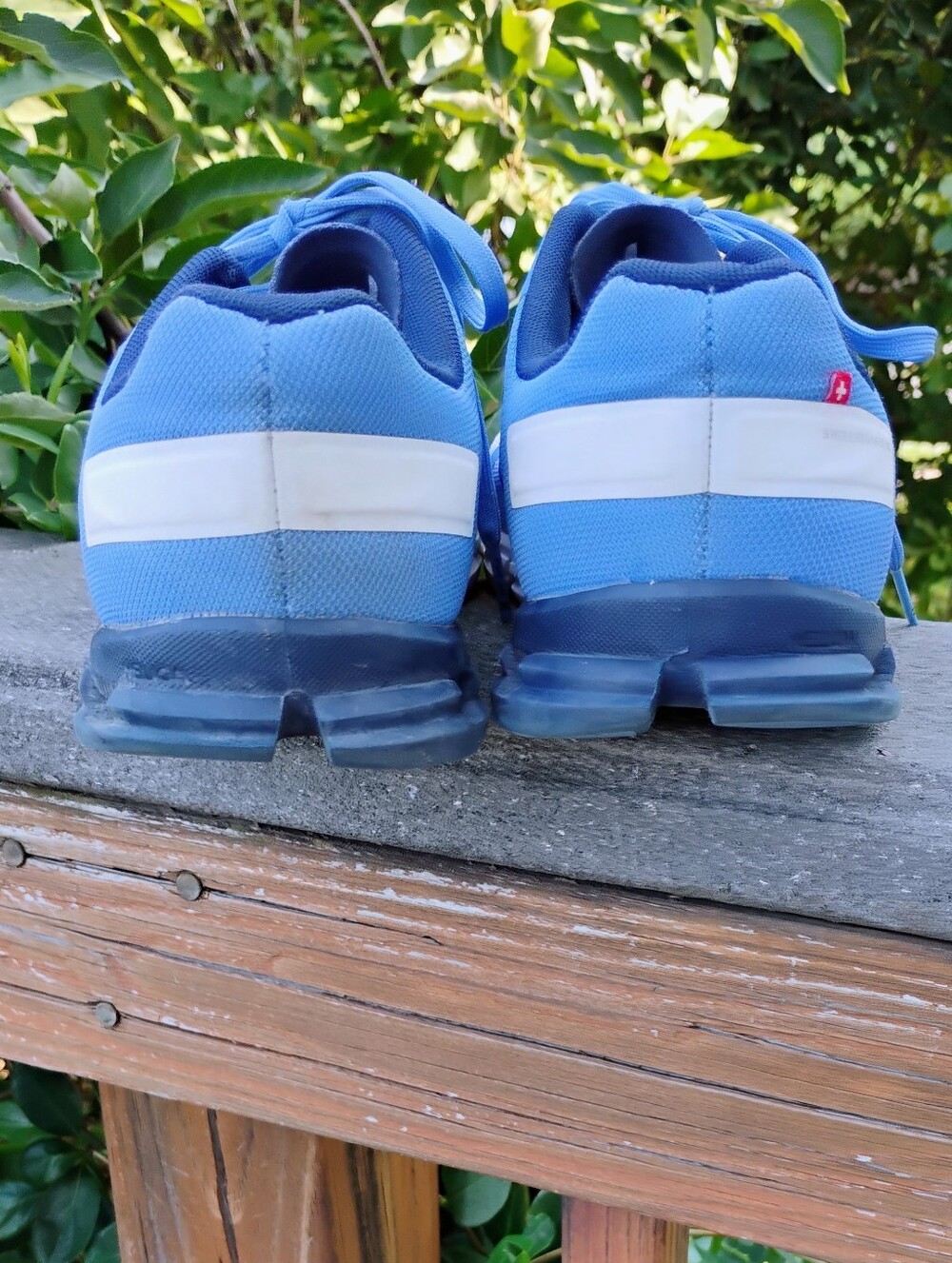 On Cloudflow Marina Blue White Running Shoes Gorpcore Sporty Athleisure - 8.5 - Picture 9 of 15